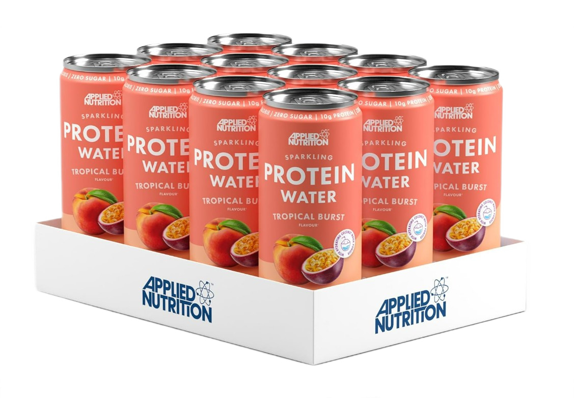 Sparkling Protein Water, Tropical Burst - 12 x 330 ml.