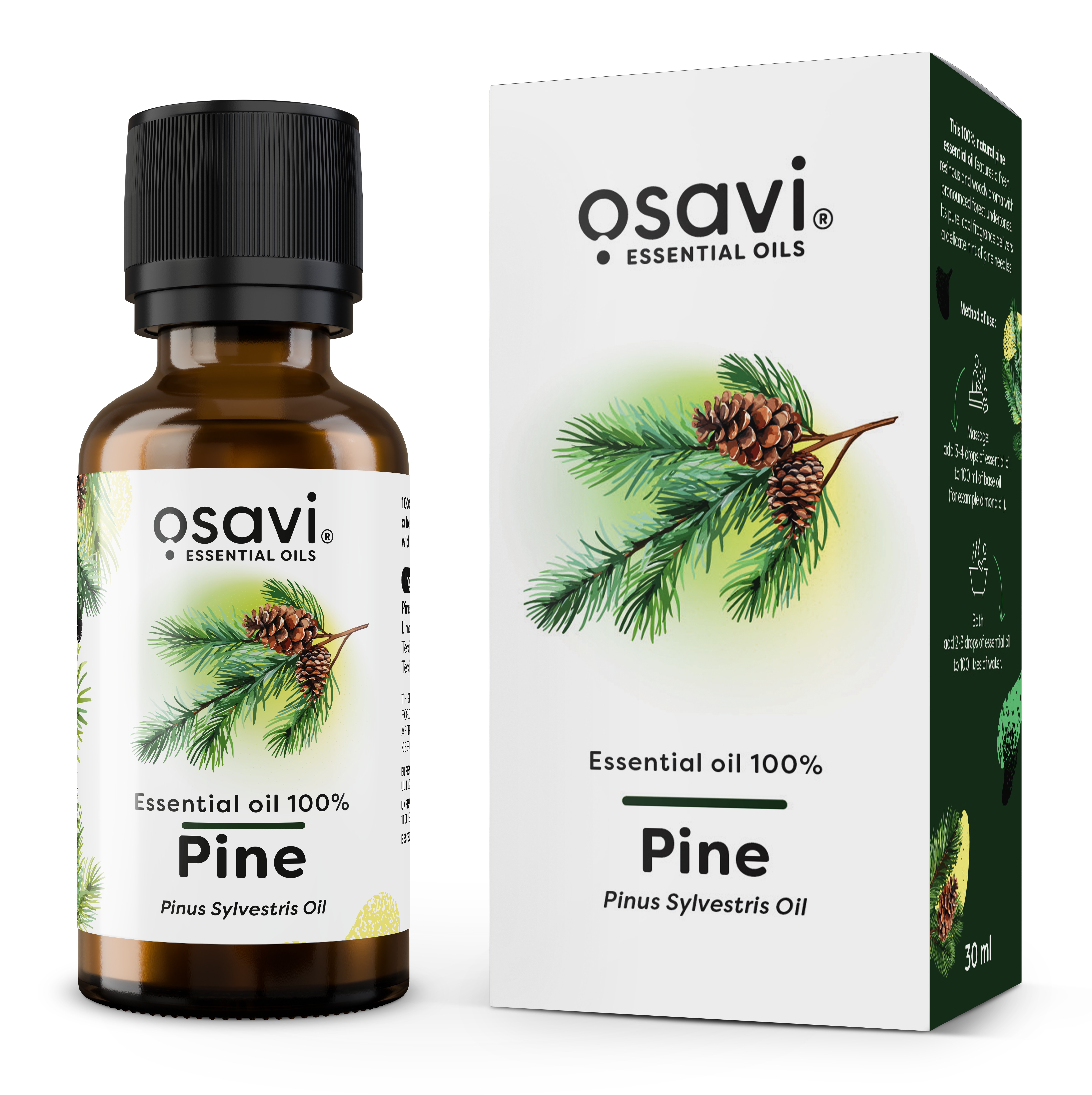 Essential Oil 100%, Pine - 30 ml.