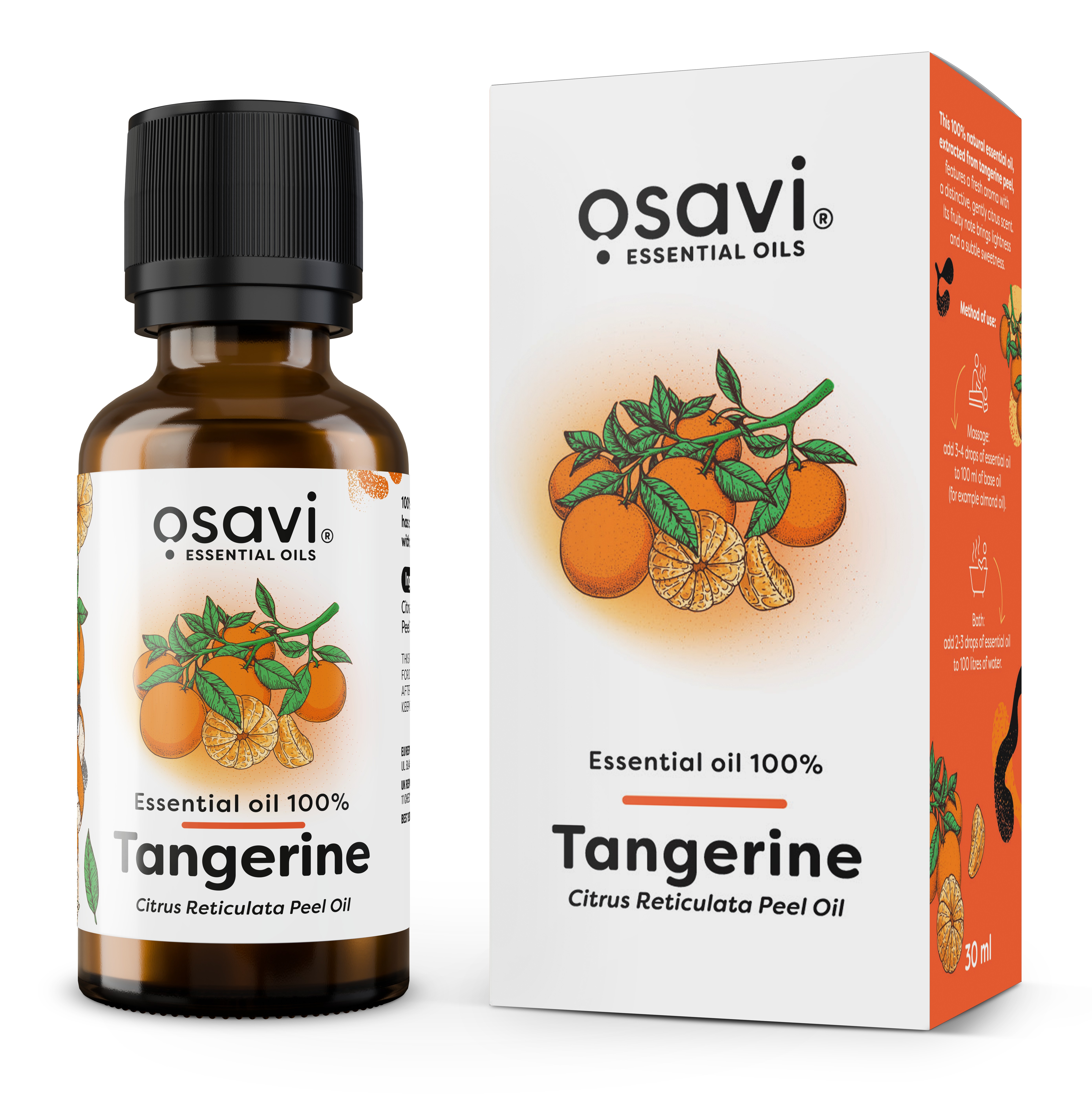 Essential Oil 100%, Tangerine - 30 ml.