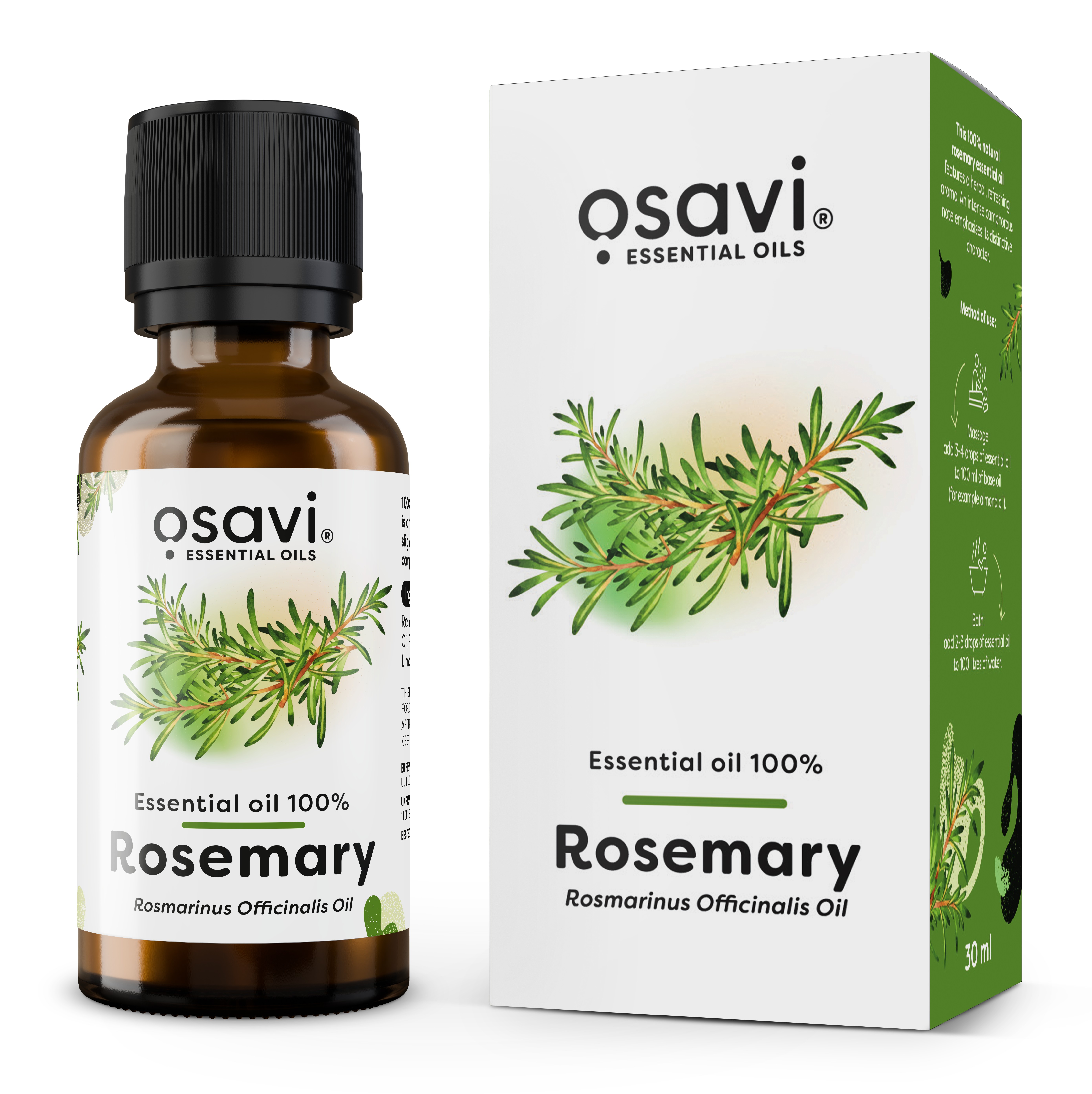 Essential Oil 100%, Rosemary - 30 ml.
