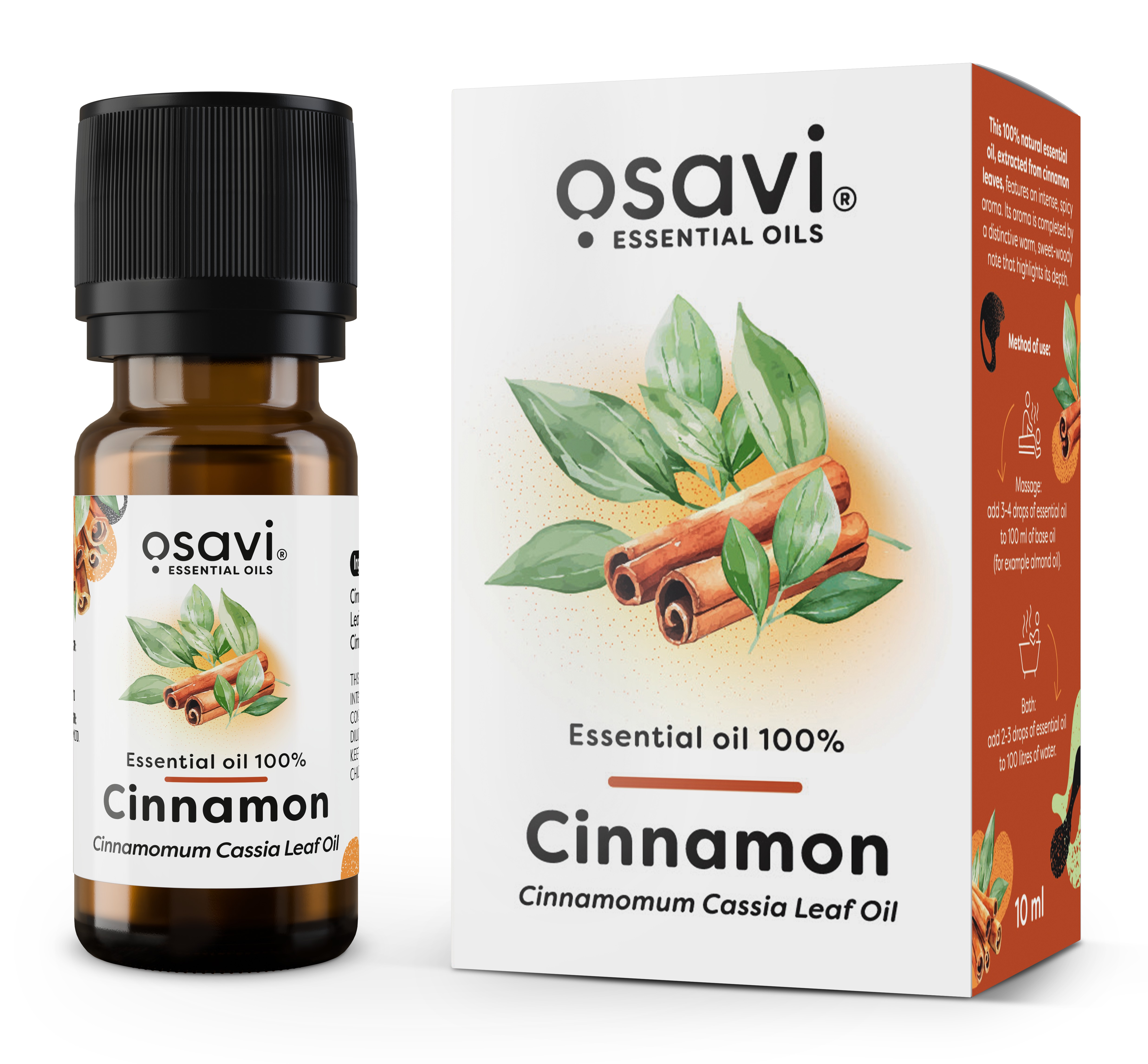 Essential Oil 100%, Cinnamon - 10 ml.
