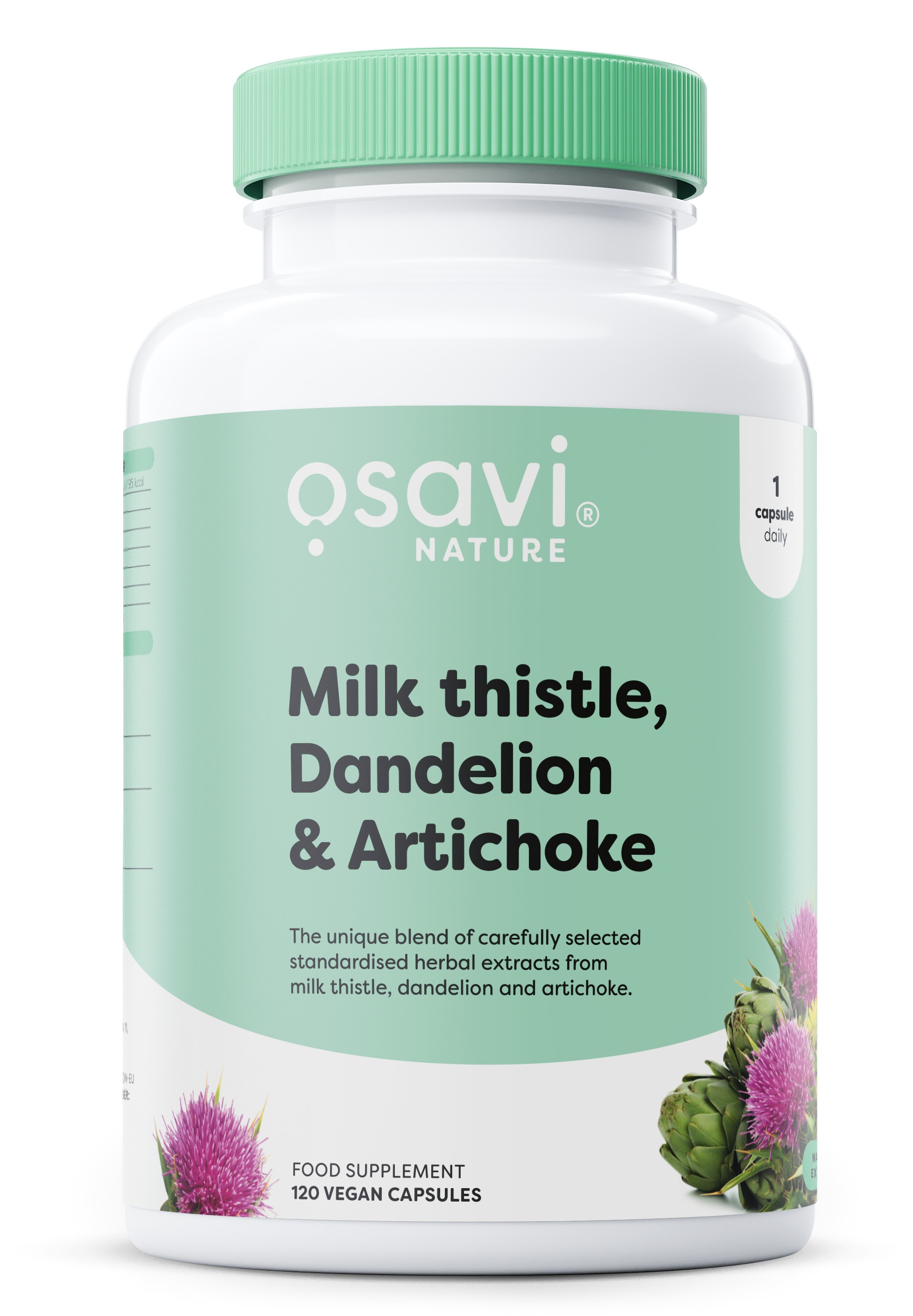Milk Thistle Dandelion & Artichoke - 120 vegan caps