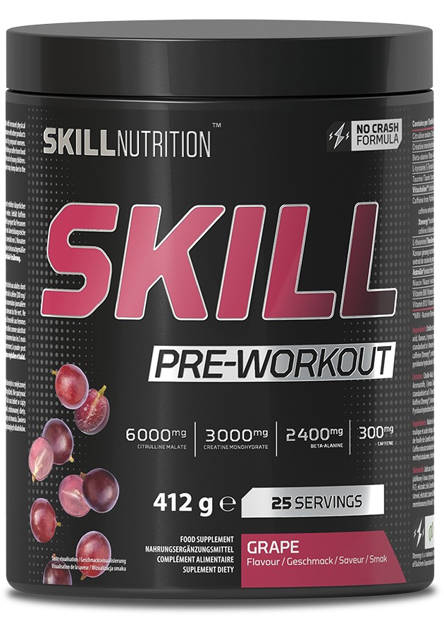 Skill Pre-Workout, Grape - 412g