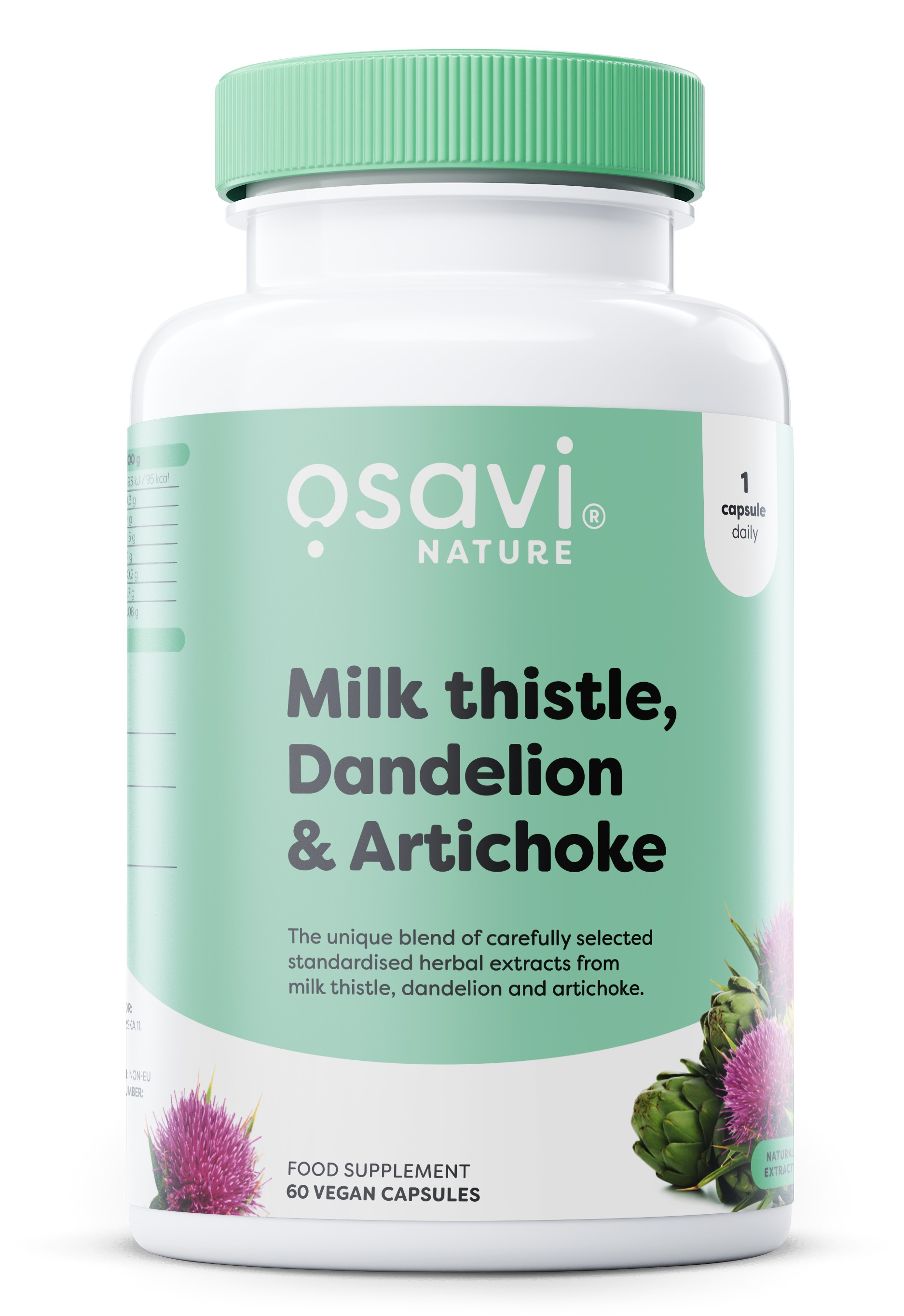 Milk Thistle Dandelion & Artichoke - 60 vegan caps