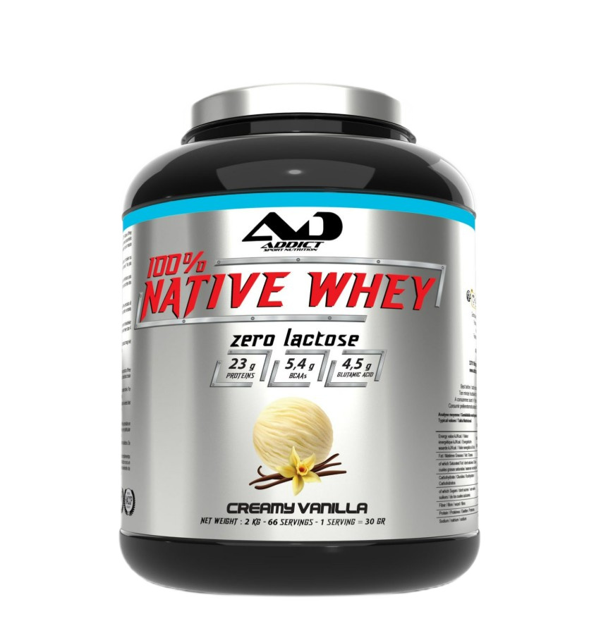 100% Native Whey Zero Lactose, Creamy Vanilla - 2000g
