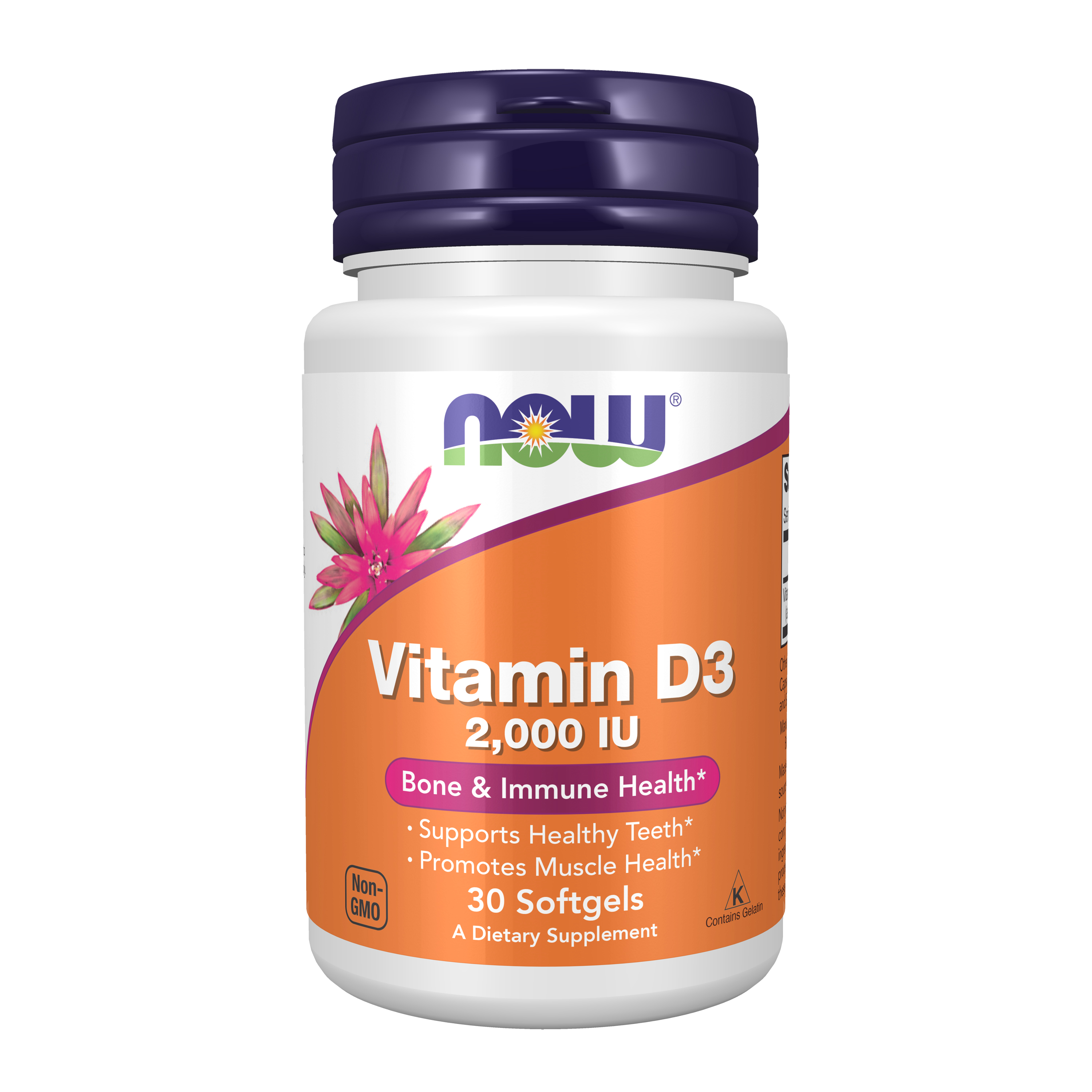 Vitamin D-3, 2000 IU - 30 softgels